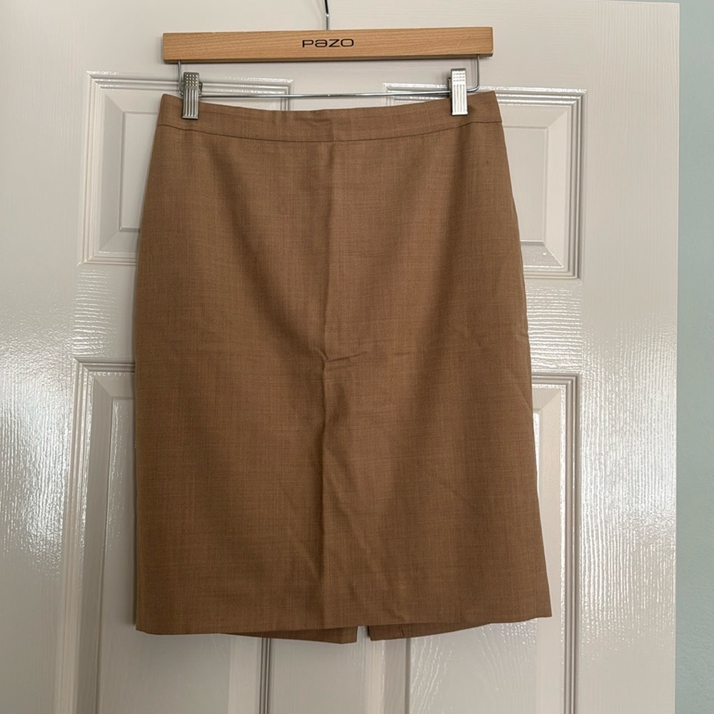 J. Crew Camel Colored Pencil Skirt - Size 2
